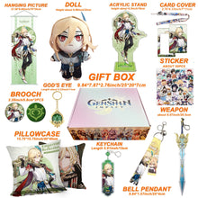 Load image into Gallery viewer, Genshin Impact Gift Box: Exclusive Chibi Keychain & Collectibles Set - Limited Edition