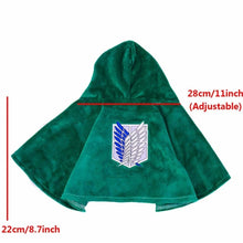 Cargar imagen en el visor de la galería, Attack on Titan Scout Regiment Cloak for Cat and Dog Explorers - ShopAnimeStyle