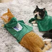 Cargar imagen en el visor de la galería, Attack on Titan Scout Regiment Cloak for Cat and Dog Explorers - ShopAnimeStyle