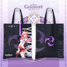 Load image into Gallery viewer, Genshin Impact Canvas Shopping Bag: Exclusive Character-Themed Tote Bags - ShopAnimeStyle