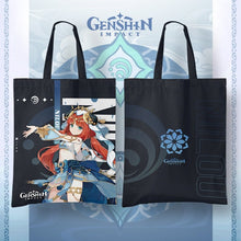 Load image into Gallery viewer, Genshin Impact Canvas Shopping Bag: Exclusive Character-Themed Tote Bags - ShopAnimeStyle
