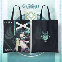 Load image into Gallery viewer, Genshin Impact Canvas Shopping Bag: Exclusive Character-Themed Tote Bags - ShopAnimeStyle