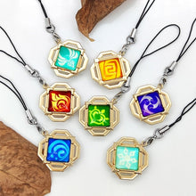 Load image into Gallery viewer, Genshin Impact Vision Keychain: Luminous 7-Element Mobile Phone Pendant - ShopAnimeStyle