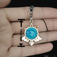 Load image into Gallery viewer, Genshin Impact Vision Keychain: Luminous 7-Element Mobile Phone Pendant - ShopAnimeStyle