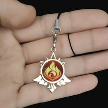 Load image into Gallery viewer, Genshin Impact Vision Keychain: Luminous 7-Element Mobile Phone Pendant - ShopAnimeStyle