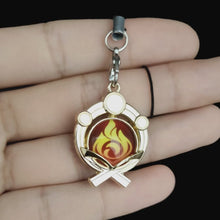 Load image into Gallery viewer, Genshin Impact Vision Keychain: Luminous 7-Element Mobile Phone Pendant - ShopAnimeStyle
