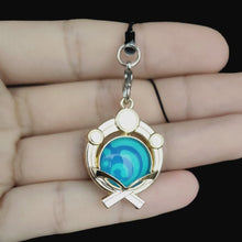 Load image into Gallery viewer, Genshin Impact Vision Keychain: Luminous 7-Element Mobile Phone Pendant - ShopAnimeStyle