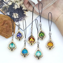 Load image into Gallery viewer, Genshin Impact Vision Keychain: Luminous 7-Element Mobile Phone Pendant - ShopAnimeStyle