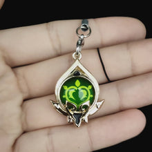 Load image into Gallery viewer, Genshin Impact Vision Keychain: Luminous 7-Element Mobile Phone Pendant - ShopAnimeStyle