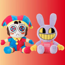 Load image into Gallery viewer, The Amazing Digital Circus Plush: Pomni & Jax Plushie - ShopAnimeStyle