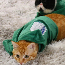 Load image into Gallery viewer, Attack on Titan Scout Regiment Cloak for Cat and Dog Explorers - ShopAnimeStyle
